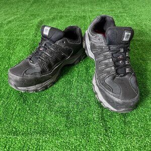 Skechers Cankton Men's Memory Foam Round Steel Toe Work Leather Shoes Size 10.5